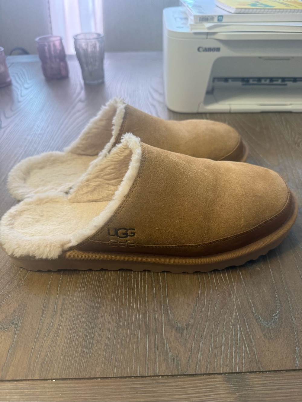 UGG Men’s Chestnut Cozy Shearling Lined Slippers